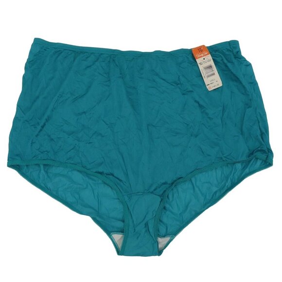 Vintage Vanity Fair Womens 10 Emerald Frost 15811 All Nylon Panty NEW W Defects - Picture 1 of 14